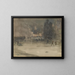 Nocturne w Amsterdamie zimą - James Abbott McNeill Whistler — oprawiony obraz na ścianie