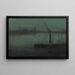 Nocny niebieski i srebrny, Battersea Reach - James Abbott McNeill Whistler — oprawiony obraz na ścianie
