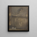 Nocturne Gris et Or Canal Holland - James Abbott McNeill Whistler — oprawiony obraz na ścianie