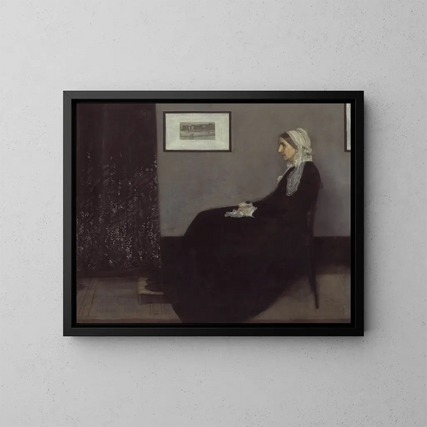 Portret matki artysty - James Abbott McNeill Whistler — oprawiony obraz na ścianie