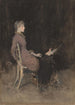 Studium w czerni i złocie Madge O'Donoghue - James Abbott McNeill Whistler — oprawiony obraz na ścianie