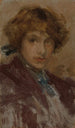 Studium głowy i ramion młodej dziewczyny - James Abbott McNeill Whistler — widok dzieła