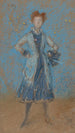 La Fille en bleu - James Abbott McNeill Whistler — widok dzieła