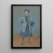 La Fille en bleu - James Abbott McNeill Whistler — oprawiony obraz na ścianie