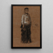 Le Manteau d'hermine - James Abbott McNeill Whistler — oprawiony obraz na ścianie