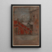 Czerwona nota na schodach - James Abbott McNeill Whistler — oprawiony obraz na ścianie
