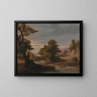 James Arthur OConnor - A Wooded River Landscape with Mother and Child.webp