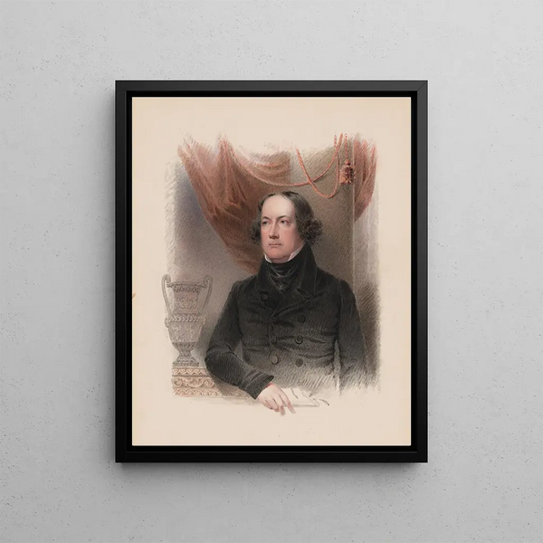 Nicolas Biddle - James Barton Longacre — oprawiony obraz na ścianie