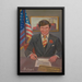 Dennis John Kucinich, burmistrz Cleveland - James C. Kulhanek — oprawiony obraz na ścianie