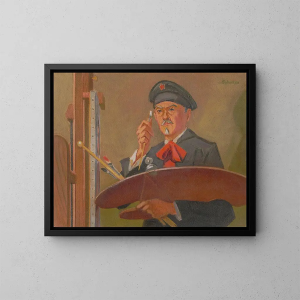 Autoportrait - James C. Kulhanek — oprawiony obraz na ścianie