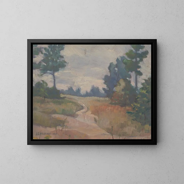 Le Sentier solitaire - James C. Kulhanek — oprawiony obraz na ścianie