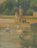 Parc Brookside nad jeziorem Water Fowl - James C. Kulhanek — widok dzieła