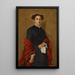 Portret pani William C. Bartlett - James Carroll Beckwith — oprawiony obraz na ścianie