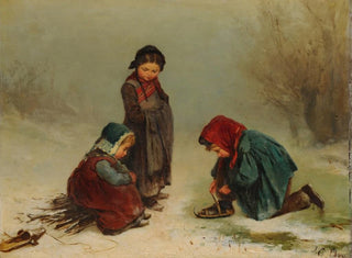 Dzieci w lesie - James Crawford Thom — widok dzieła