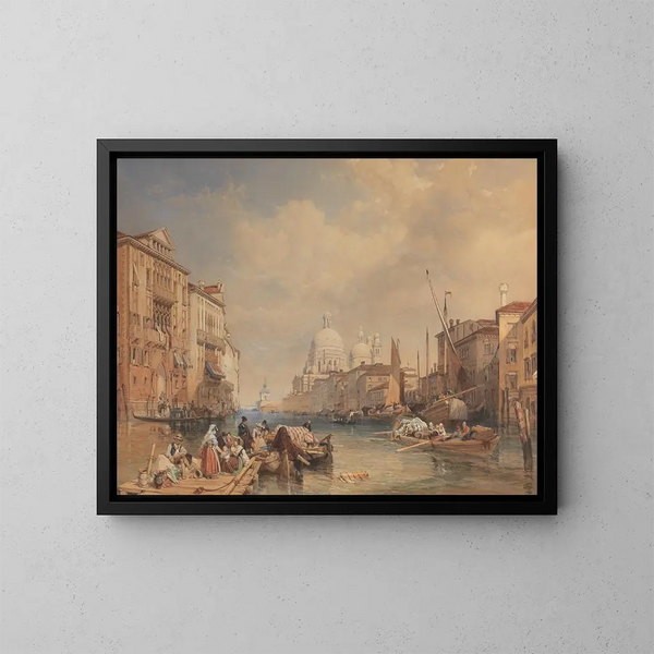 Le Grand Canal à Venise - James Duffield Harding — oprawiony obraz na ścianie