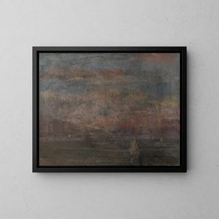 Po burzy - James Ensor — oprawiony obraz na ścianie