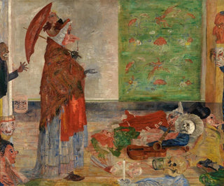 L'étonnement du masque Wouse - James Ensor — widok dzieła