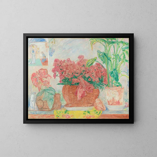 Azalie - James Ensor — oprawiony obraz na ścianie