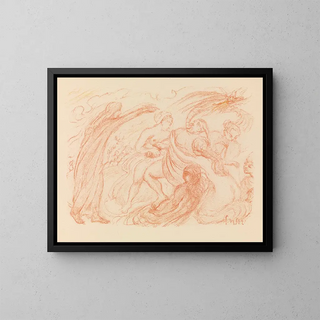 Le Christ chasse le diable du corps d'un possédé - James Ensor — oprawiony obraz na ścianie