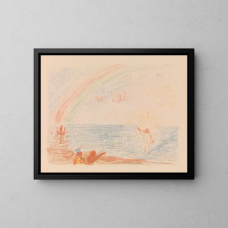 Le Christ marchant sur les eaux - James Ensor — oprawiony obraz na ścianie
