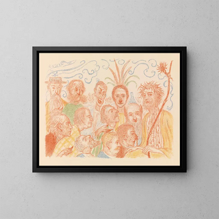 Le Christ devant ses juges - James Ensor — oprawiony obraz na ścianie