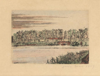 Le pont du bois à Ostende - James Ensor — widok dzieła