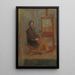 Ensor przy swoim sztaludze - James Ensor — oprawiony obraz na ścianie