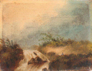 pejzaż z wodospadem - James Ensor — widok dzieła