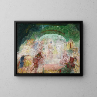 Maskarada - James Ensor — oprawiony obraz na ścianie