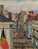 Muzyka w ulicy Vlaanderen - James Ensor — widok dzieła