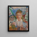 Stara dama z maskami - James Ensor — oprawiony obraz na ścianie