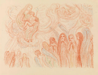 Anioły uwielbiają Maryję - James Ensor — widok dzieła