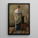 La Dame à l'éventail - James Ensor — oprawiony obraz na ścianie