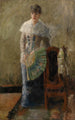 La Dame à l'éventail - James Ensor — widok dzieła
