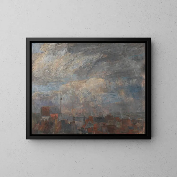 Les toits d'Ostende - James Ensor — oprawiony obraz na ścianie