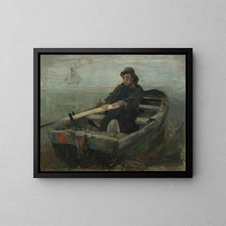 Le rameur - James Ensor — oprawiony obraz na ścianie