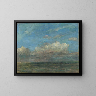 Biały Chmura - James Ensor — oprawiony obraz na ścianie