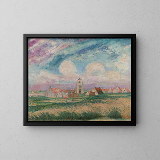 Widok na Mariakerke - James Ensor — oprawiony obraz na ścianie