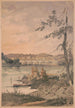 Chłopców łowiących na brzegach rzeki Schuylkill w Filadelfii - James Fuller Queen — widok dzieła