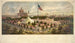 Budynków Wielkiego Targu Centralnego na rzecz Komisji Sanitarnej Stanów Zjednoczonych, Logan Square, Filadelfia, czerwiec 1864 - James Fuller Queen — widok dzieła