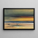 Scena plażowa o zachodzie słońca - James Hamilton — oprawiony obraz na ścianie