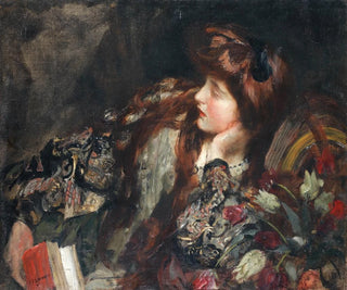 Kontemplacja - James Jebusa Shannon — widok dzieła