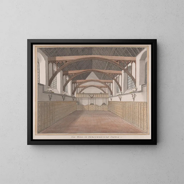 Zamku Herstmonceux, Sussex Wschodnie, La Salle - James Lambert de Lewes — oprawiony obraz na ścianie