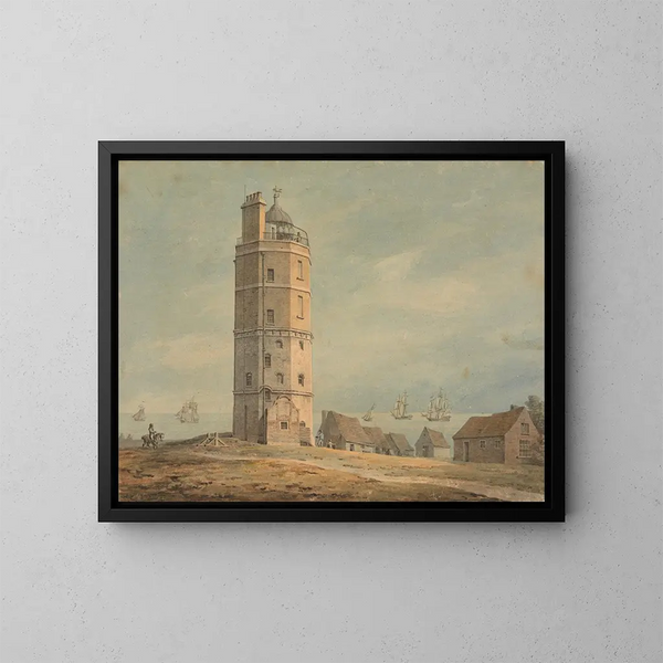 Latarnia morska North Foreland, Kent - James Malton — oprawiony obraz na ścianie
