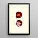 Prunus domestica Flaming Delicious - James Marion Shull — oprawiony obraz na ścianie