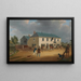 Przed Pike and Anchor Inn w Ponders End, Middlesex - James Pollard — oprawiony obraz na ścianie