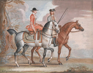 James Seymour - A Lady and a Gentleman Riding Out.webp