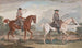 George Montague, pierwszy hrabia Halifax na swoim białym koniu Ironside z jego giermkiem na Justice, kasztanowatym koniu urodzonym w 1721 roku - James Seymour — widok dzieła