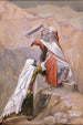 Mojżesz łamiący tablice Dziesięciu Przykazań - James Tissot — widok dzieła