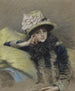 Portret młodej kobiety - James Tissot — widok dzieła